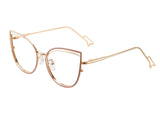 Aileen Cateye Full frame Metal Eyeglasses - Famool