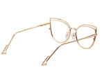 Aileen Cateye Full frame Metal Eyeglasses - Famool