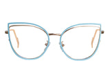 Aileen Cateye Full frame Metal Eyeglasses - Famool