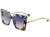 Wanda Geometric Full frame Acetate Sunglasses - Famool