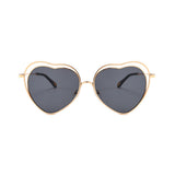 Eleanor Heart-shaped Full frame Metal Sunglasses