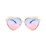 Eleanor Heart-shaped Full frame Metal Sunglasses