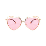 Eleanor Heart-shaped Full frame Metal Sunglasses