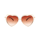 Eleanor Heart-shaped Full frame Metal Sunglasses