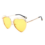 Eleanor Heart-shaped Full frame Metal Sunglasses