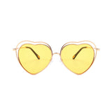 Eleanor Heart-shaped Full frame Metal Sunglasses