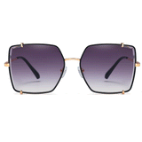 Isabelle Geometric Full frame Metal Sunglasses - Famool