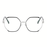 Kandice Geometric Full frame Metal Eyeglasses - Famool