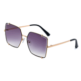 Isabelle Geometric Full frame Metal Sunglasses - Famool