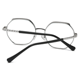 Kandice Geometric Full frame Metal Eyeglasses - Famool