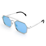 Uan Geometric Full frame Metal Sunglasses