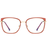 Edwina  Oval Full frame Metal Eyeglasses - Famool