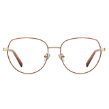 Elaine Oval Full frame Metal Eyeglasses - Famool