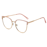 Susan Cateye Full frame Metal Eyeglasses - Famool