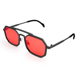 Uan Geometric Full frame Metal Sunglasses