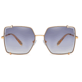 Isabelle Geometric Full frame Metal Sunglasses - Famool