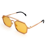 Uan Geometric Full frame Metal Sunglasses