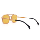 Uan Geometric Full frame Metal Sunglasses