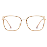 Edwina  Oval Full frame Metal Eyeglasses - Famool