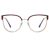 Susan Cateye Full frame Metal Eyeglasses - Famool