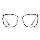 Edwina  Oval Full frame Metal Eyeglasses - Famool