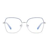 Enid Geometric Full frame Metal Eyeglasses - Famool