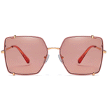 Isabelle Geometric Full frame Metal Sunglasses - Famool