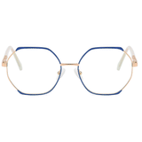 Kandice Geometric Full frame Metal Eyeglasses - Famool