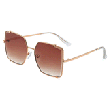 Isabelle Geometric Full frame Metal Sunglasses - Famool