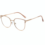 Susan Cateye Full frame Metal Eyeglasses - Famool