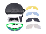 Troy Rectangle Acetate Sport Sunglasses Kit