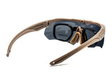 Arno Rectangle Acetate Tactical RX Polarized Sunglasses