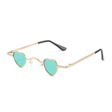 Durlarc Heart-shaped Full frame Metal Sunglasses